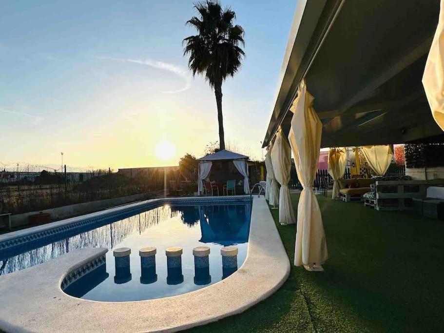 Casa Rural A 4Km De Murcia Con Piscina Y Spa Caliente Exterior foto